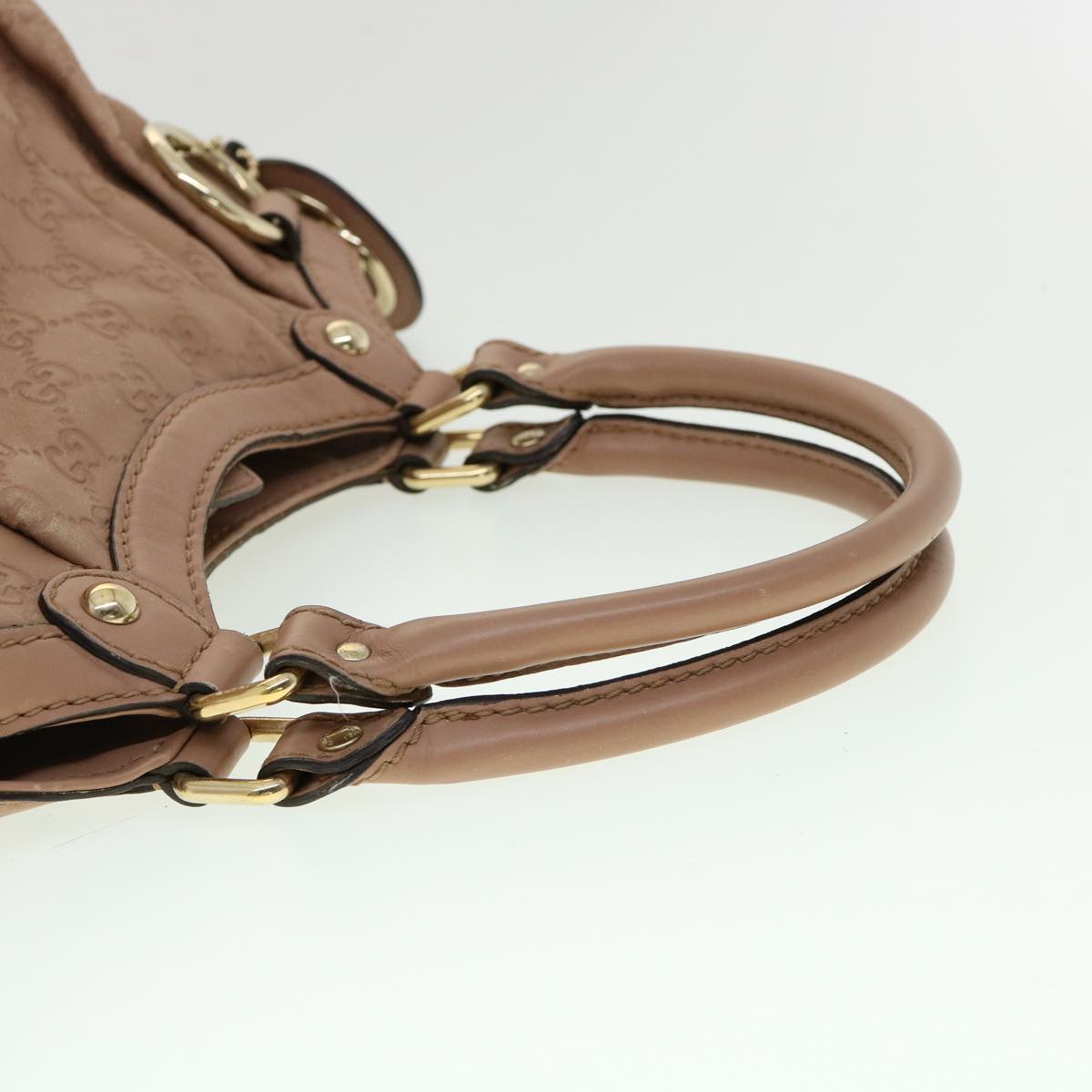 GUCCI GG Canvas Guccissima Hand Bag Pink 30336