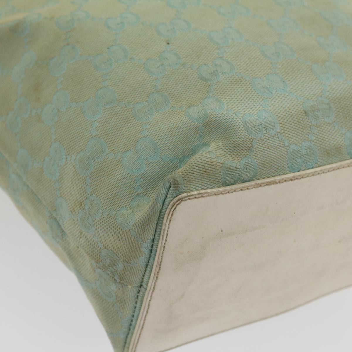 GUCCI GG Canvas Tote Bag Light Blue 30342