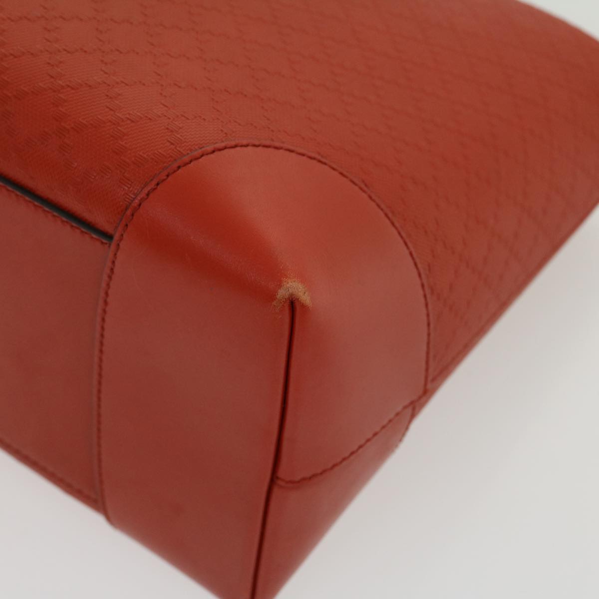 GUCCI Diamante Lax Tote Bag Leather Red 353397 30343