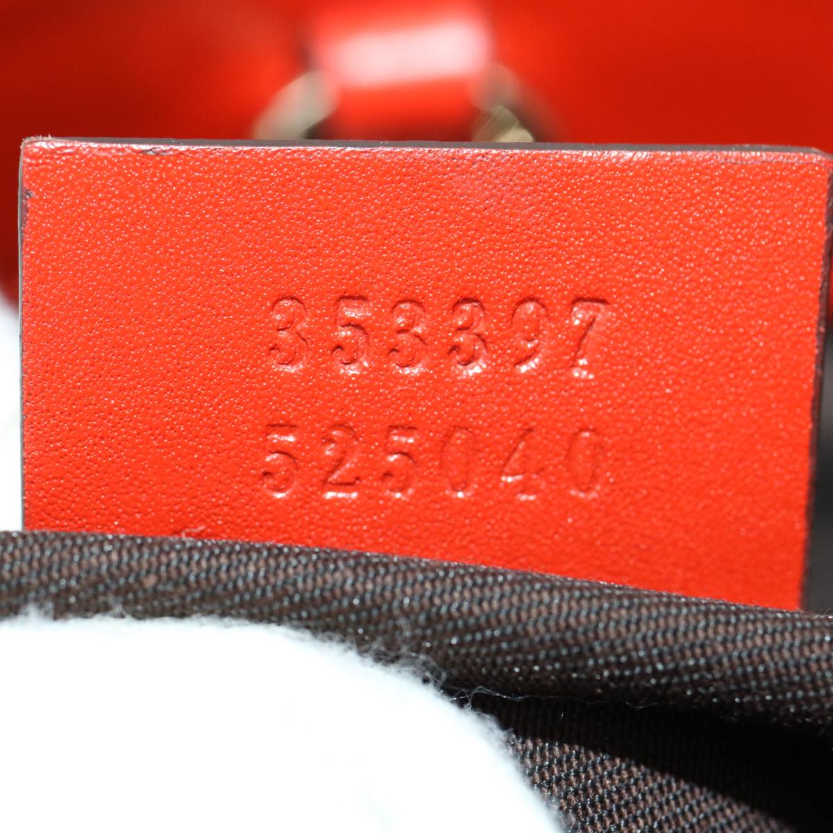GUCCI Diamante Lax Tote Bag Leather Red 353397 30343