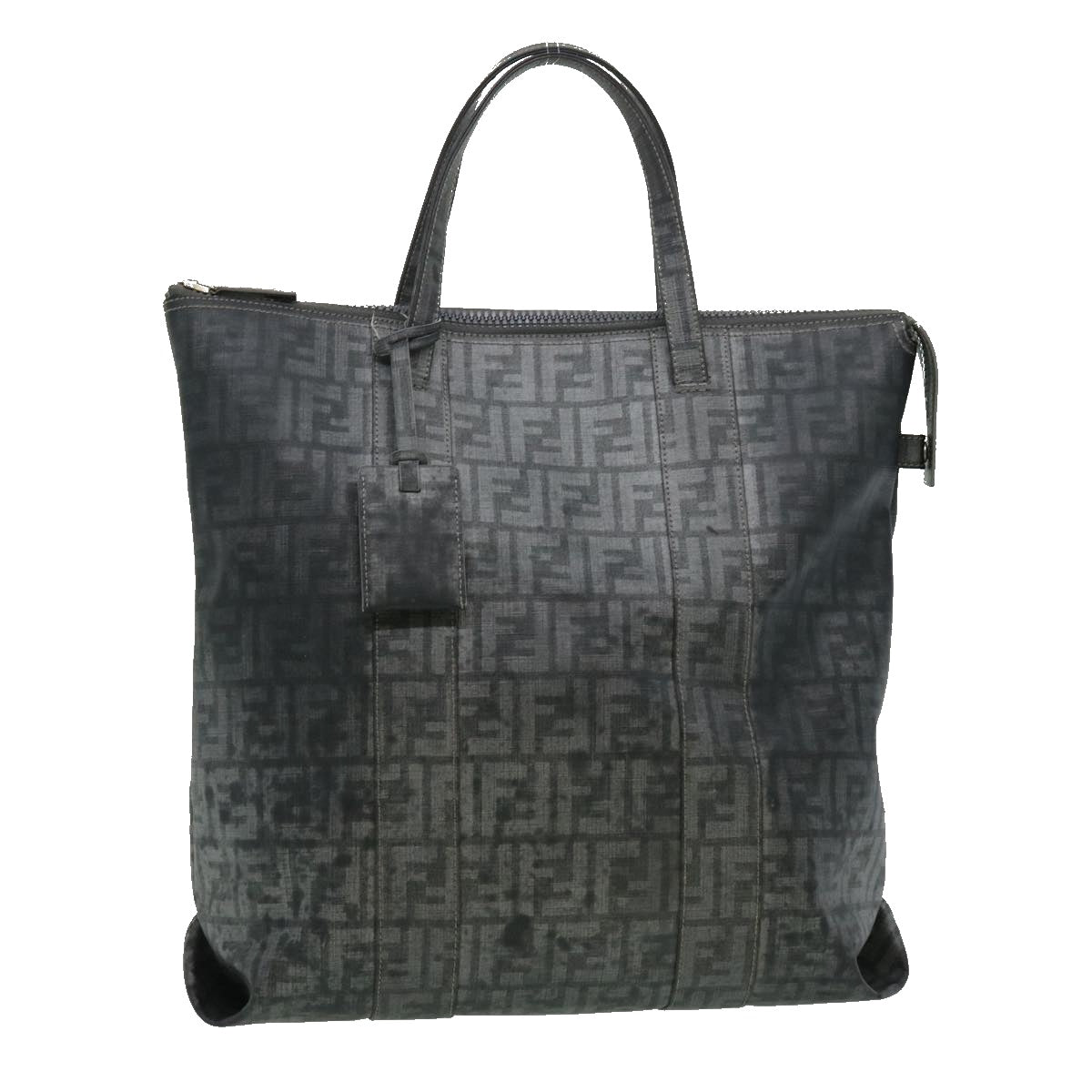 FENDI Zucca Canvas Tote Bag Gray 30392