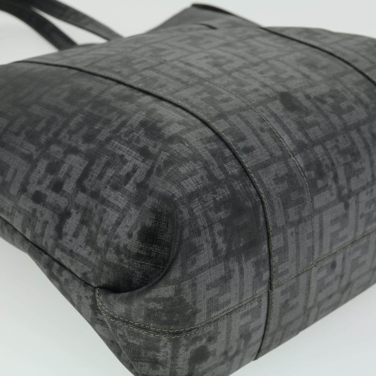 FENDI Zucca Canvas Tote Bag Gray 30392