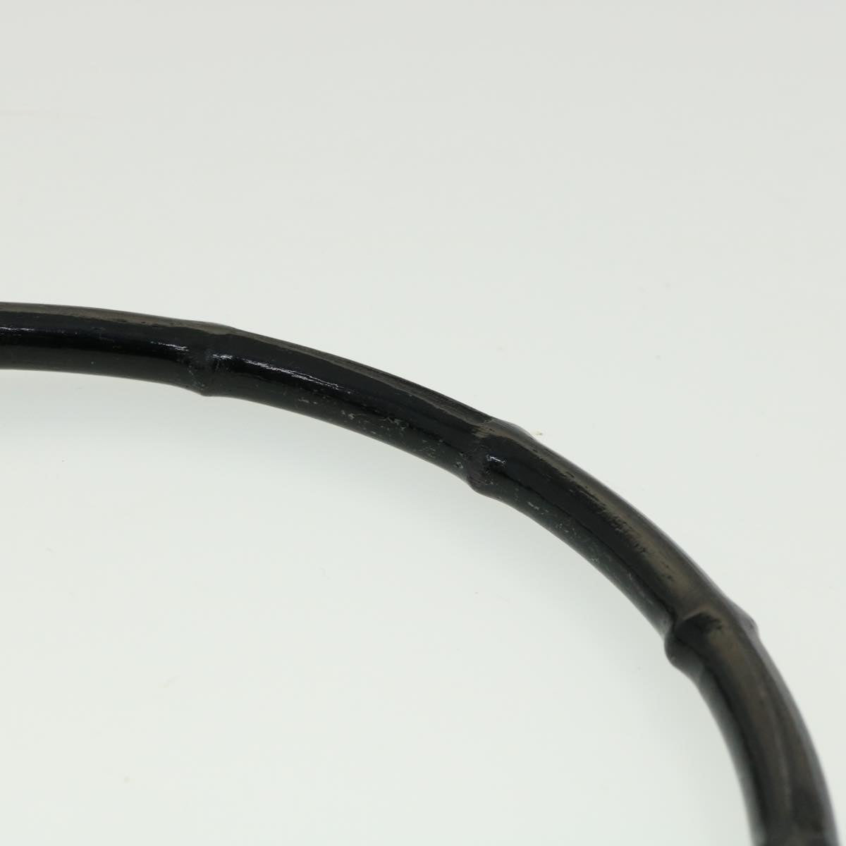 GUCCI Bamboo Shoulder Bag Leather Black 30395