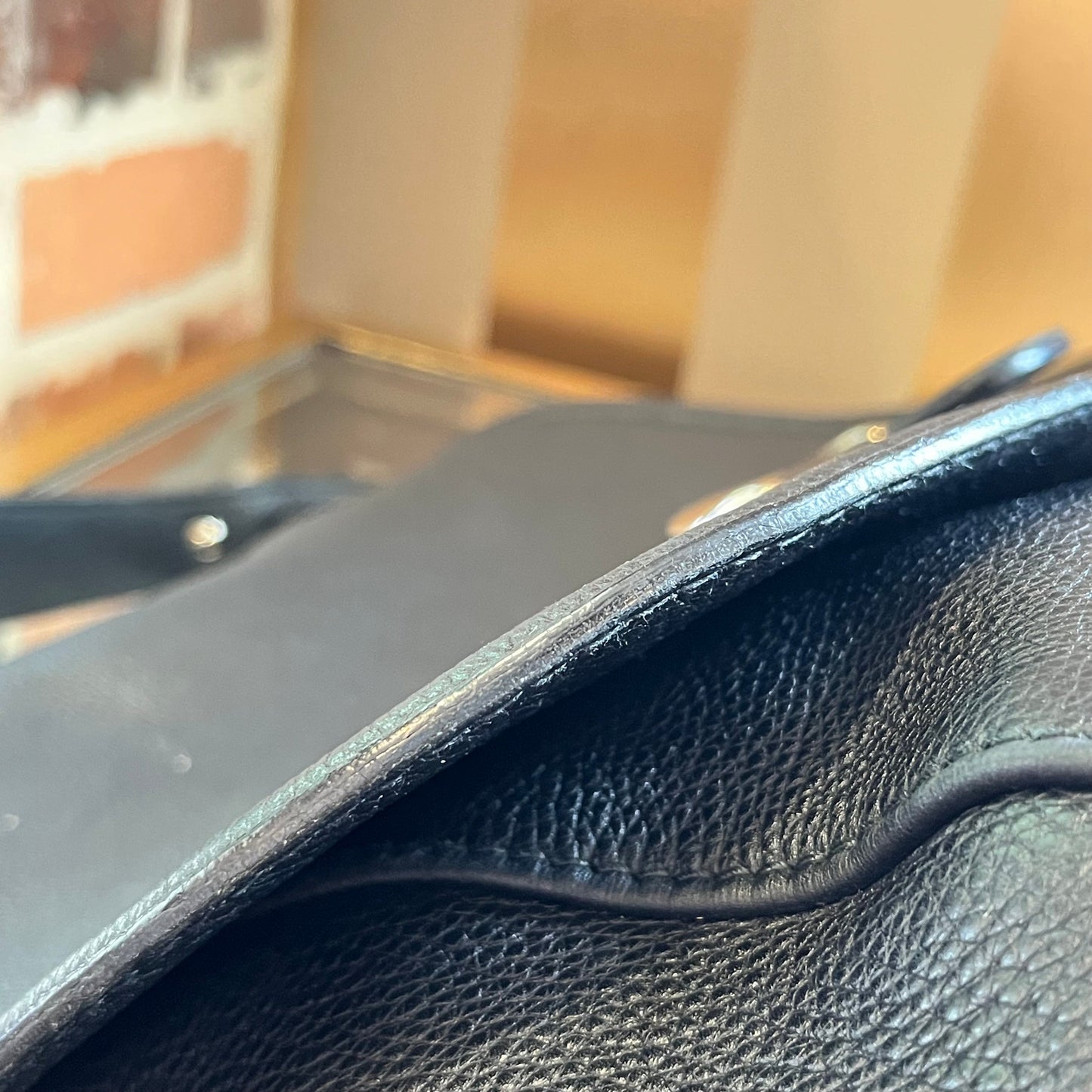 GUCCI Hasler Techno Horsebit Leather Hobo Bag