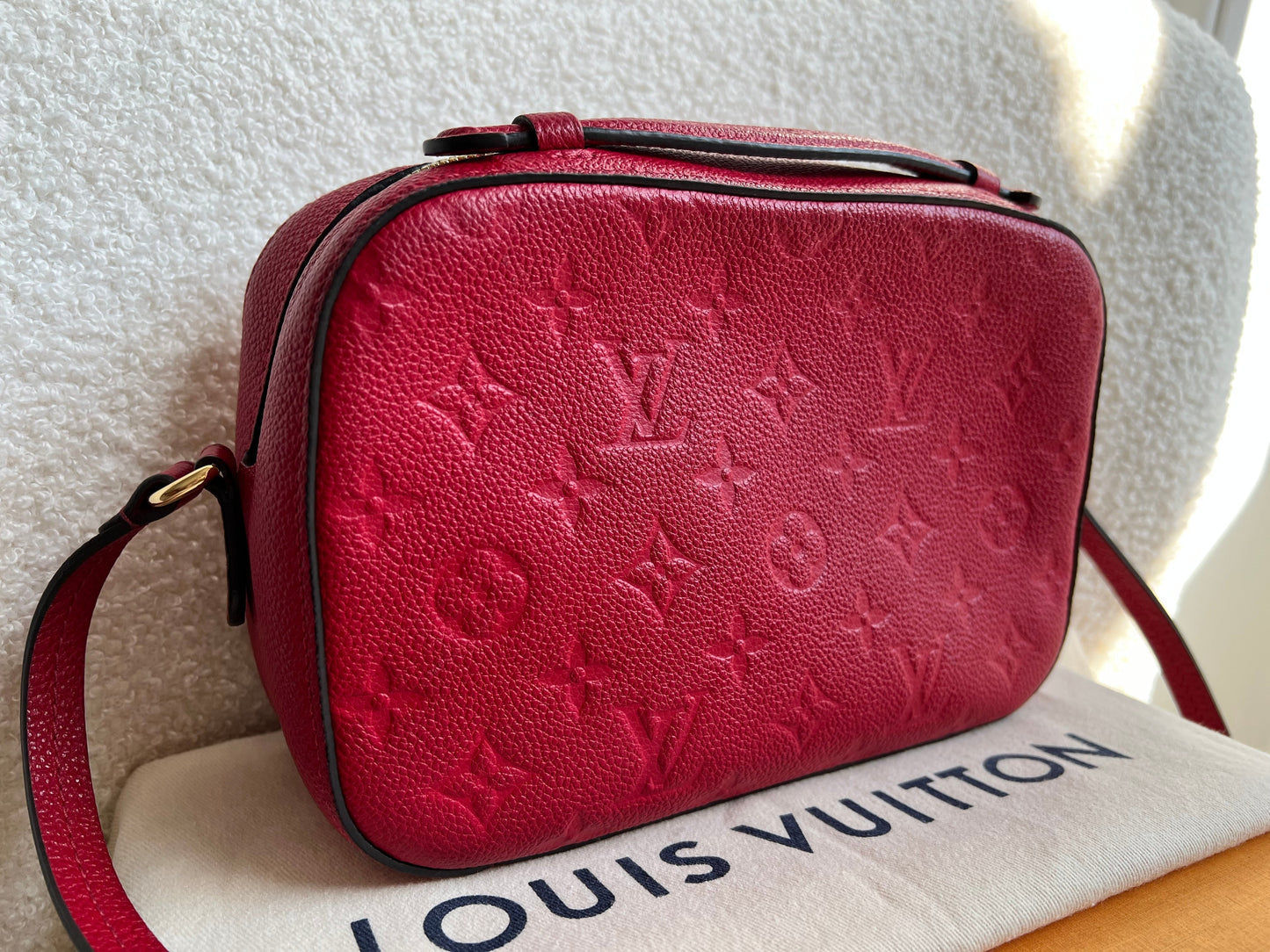 Louis Vuitton Saintonge Red Empreinte (RRP £1520)