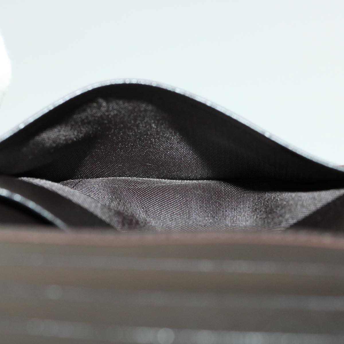 FENDI Zucca Canvas Wallet Black Brown 30916