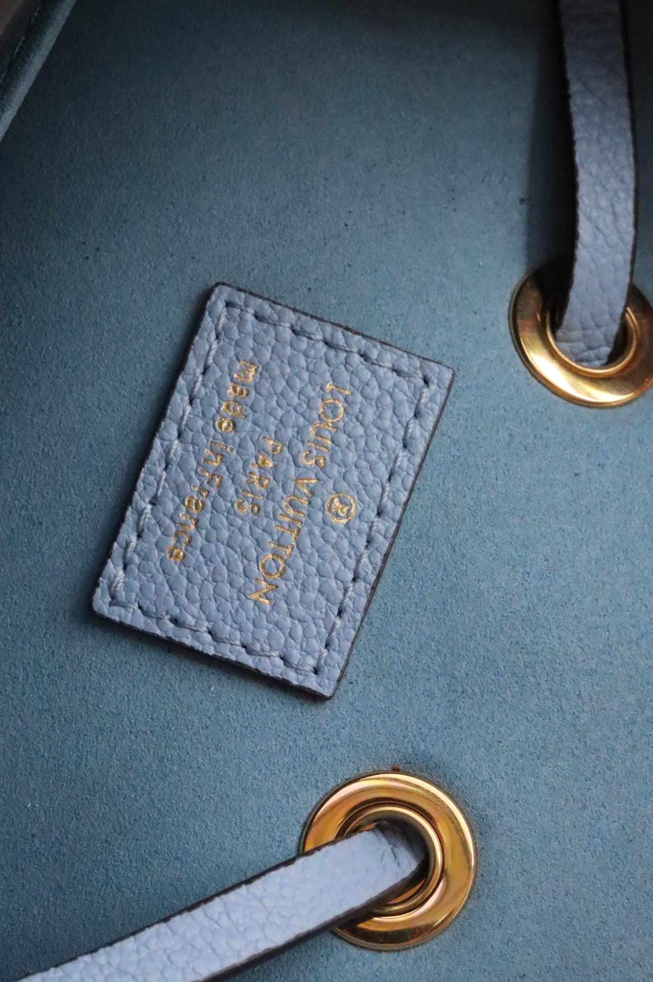 LV NeoNoe GLAMI Bucket Bag Monogram Empreinte Blue For Women, WomenÃ¢â‚¬â„¢s Handbags, Shoulder Bags 7.9in/20cm LV M45709