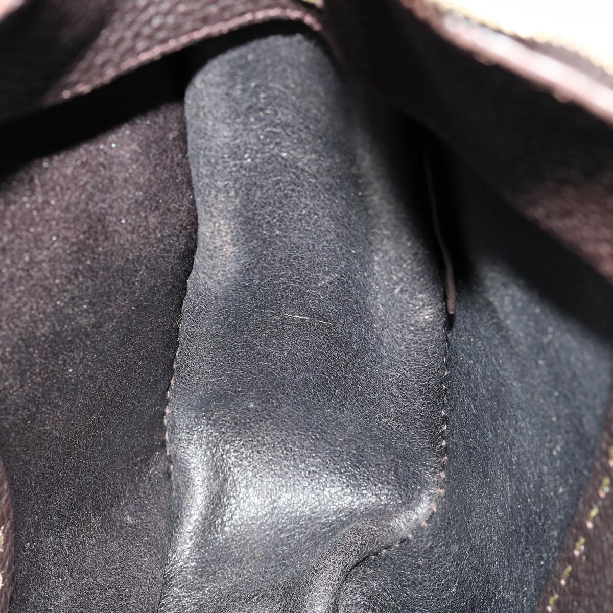 FENDI Shoulder Bag Leather Brown 30988