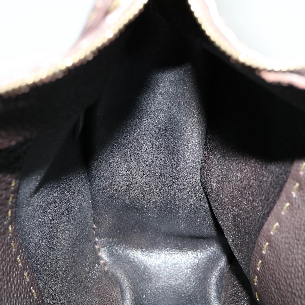 FENDI Shoulder Bag Leather Brown 30988
