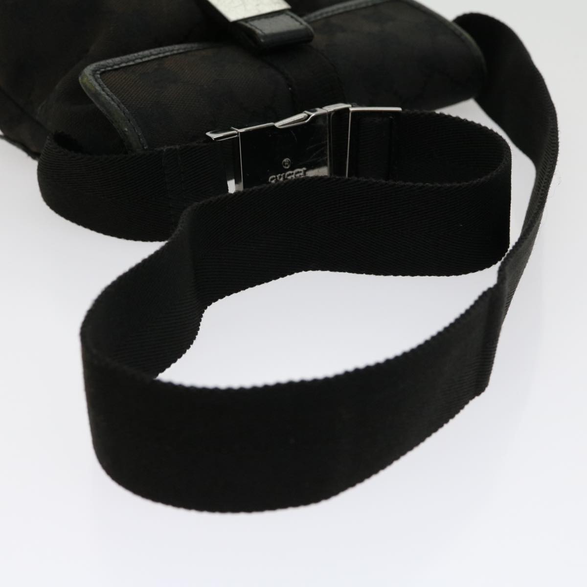 GUCCI GG Canvas Body Bag Black 30999