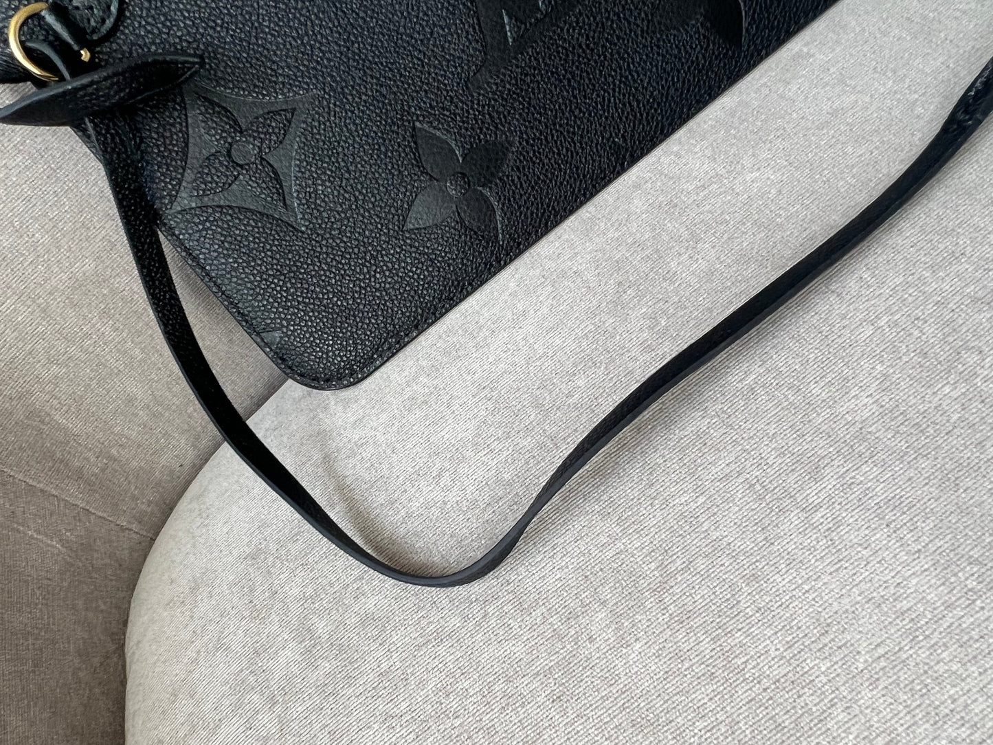 Louis Vuitton Pouch (from Neverfull) Black Empreinte