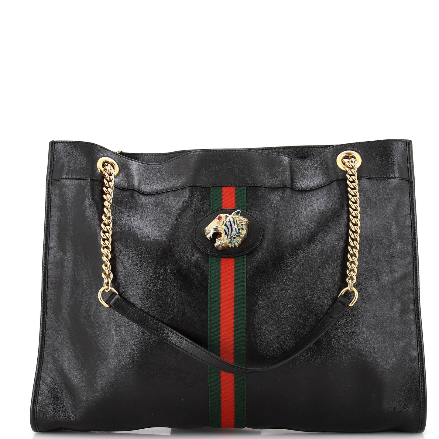 Rajah Chain Tote Leather Large