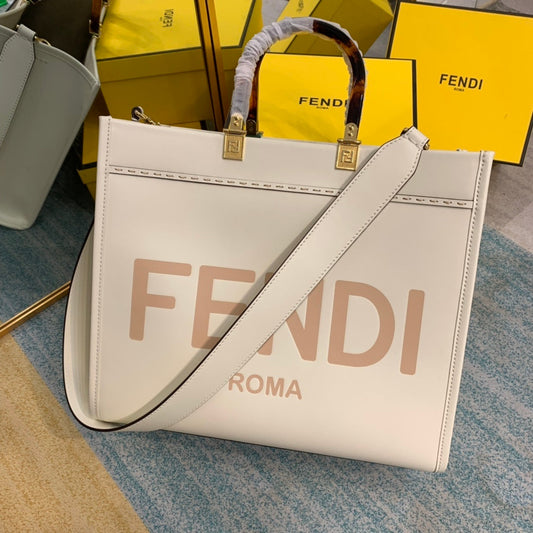 FI Sunshine Handle Bag White For Women, Handbags, Shoulder And Crossbody Bags 14.2in/36cm FF 8BH386AGLAMILF0K7E