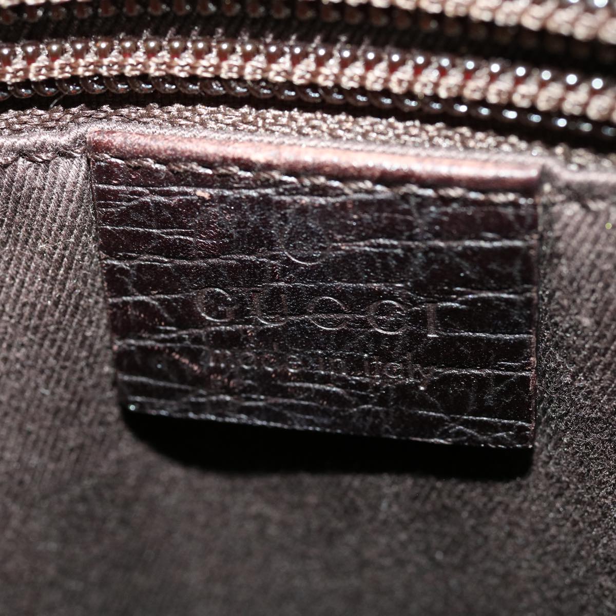 GUCCI GG Canvas Hand Bag PVC Leather Gray 117551 31735