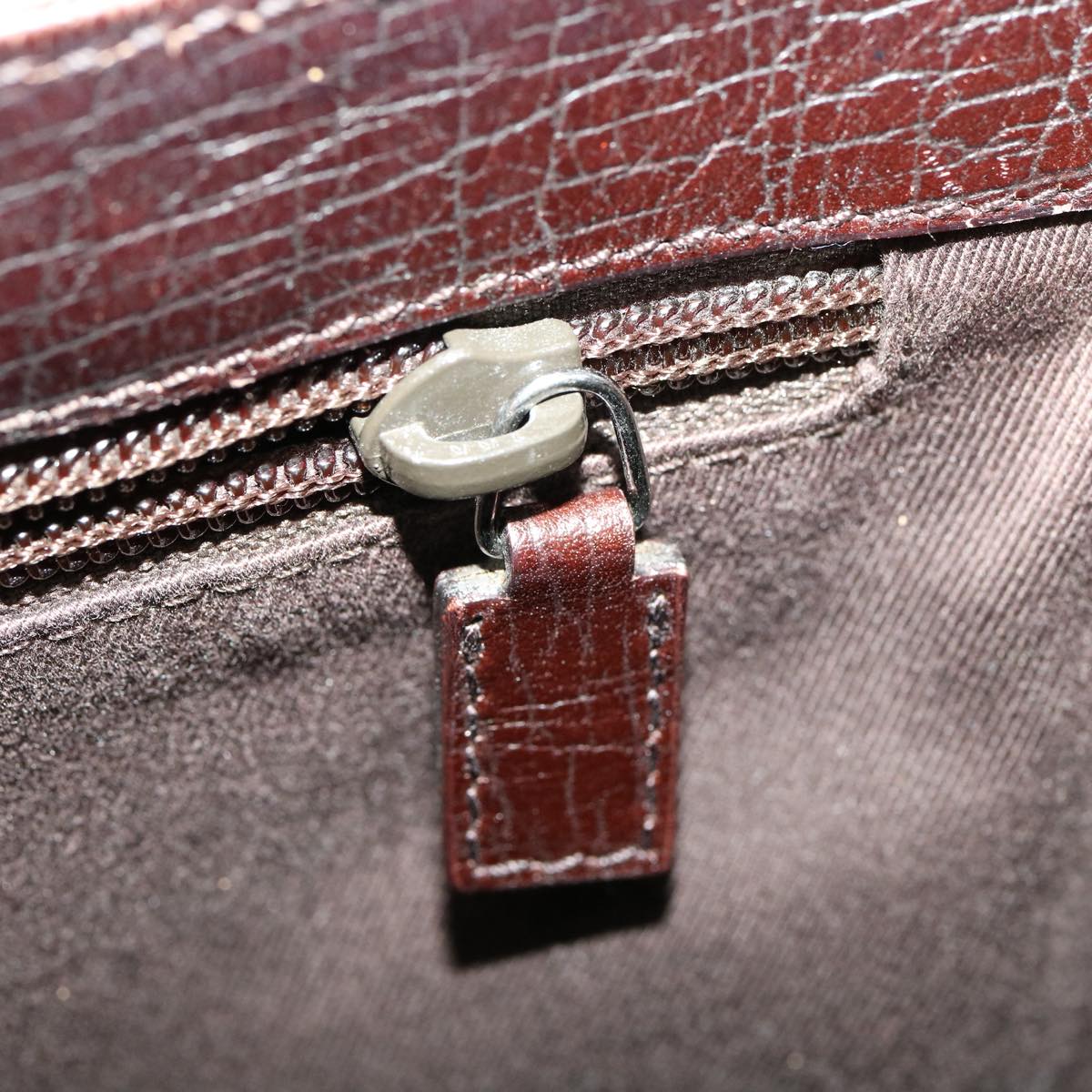 GUCCI GG Canvas Hand Bag PVC Leather Gray 117551 31735