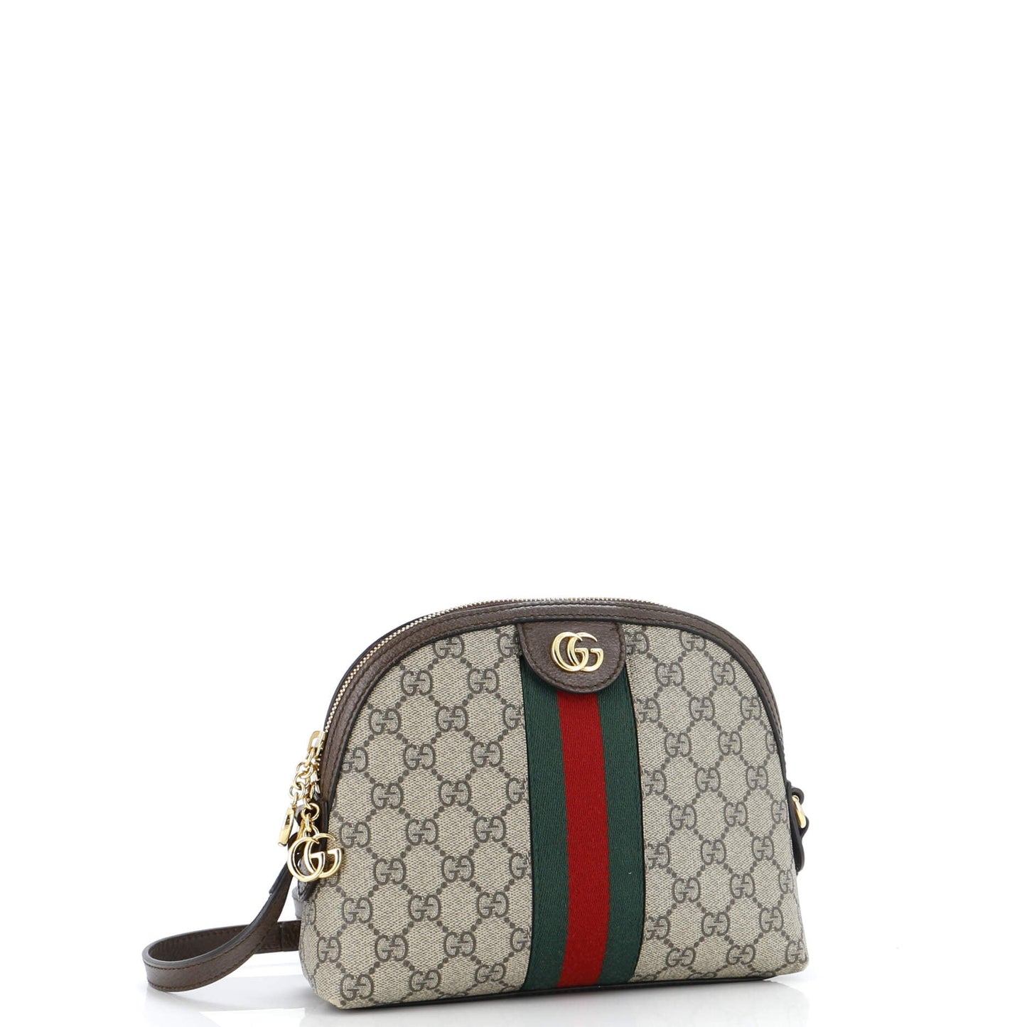 Ophidia Dome Shoulder Bag GG Coated Canvas Small