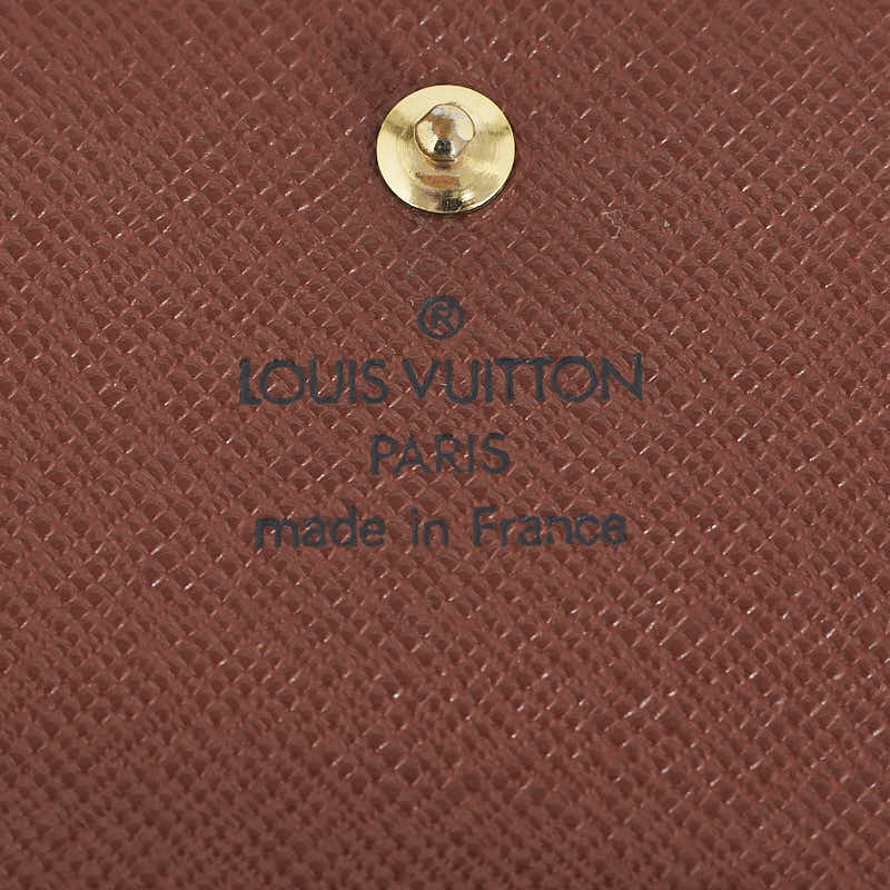 Louis Vuitton Monograms Portmoney Vie Cult Credy Three Folded Wallet M61652 Brown PVC Leather  Louis Vuitton