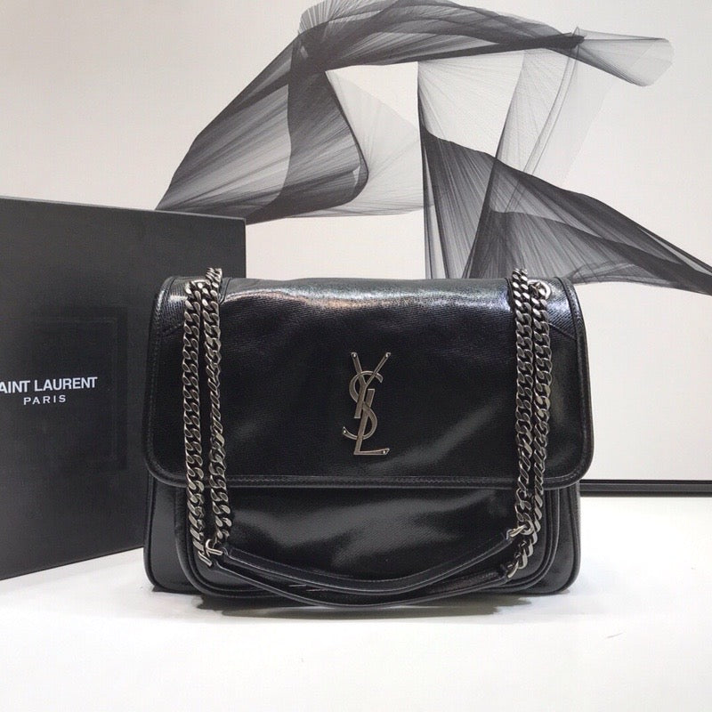 GLAMI Niki MeGLAMIum Chain Bag Black For Women 11in/28cm YSL