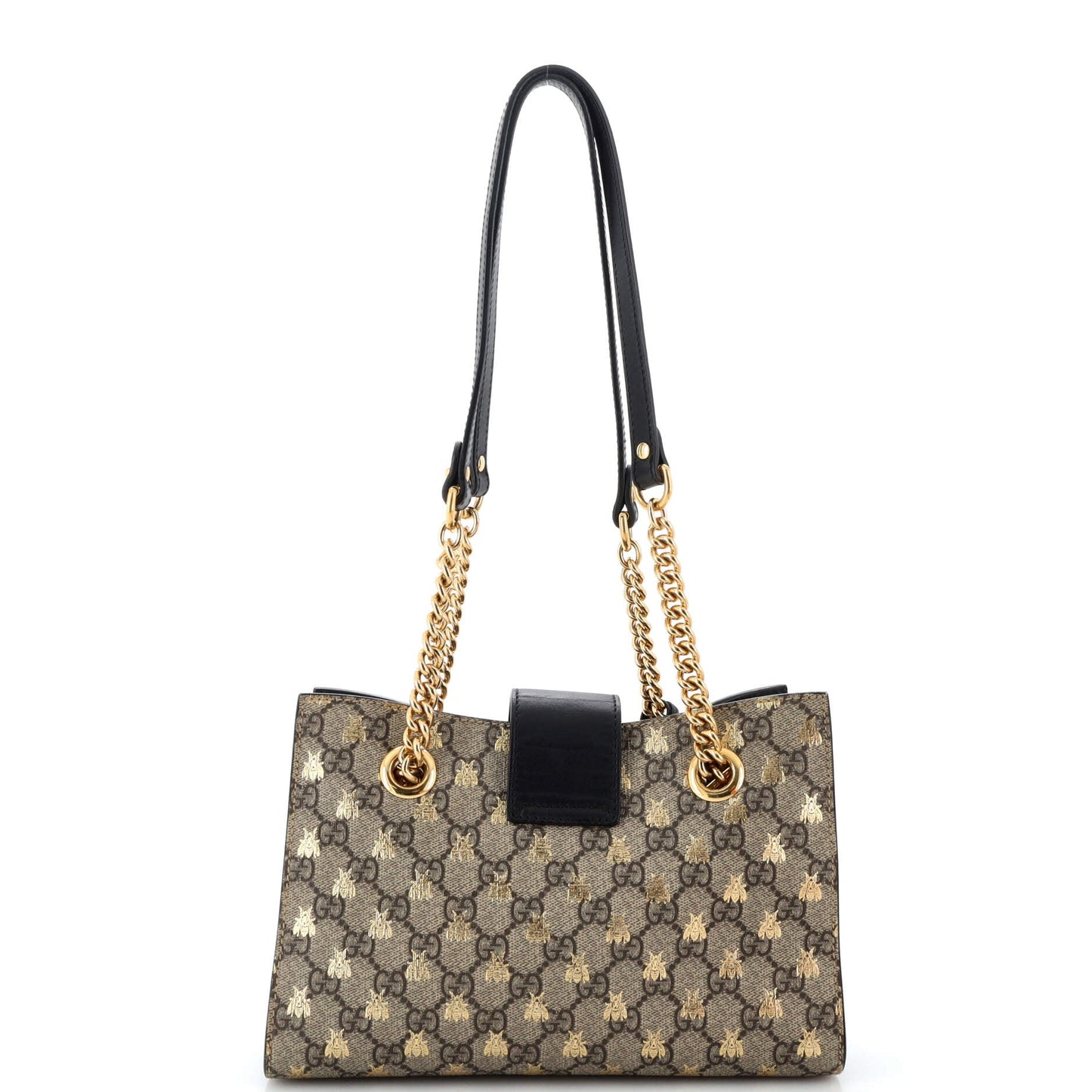 Padlock Chain Tote Printed GG Coated Canvas Small