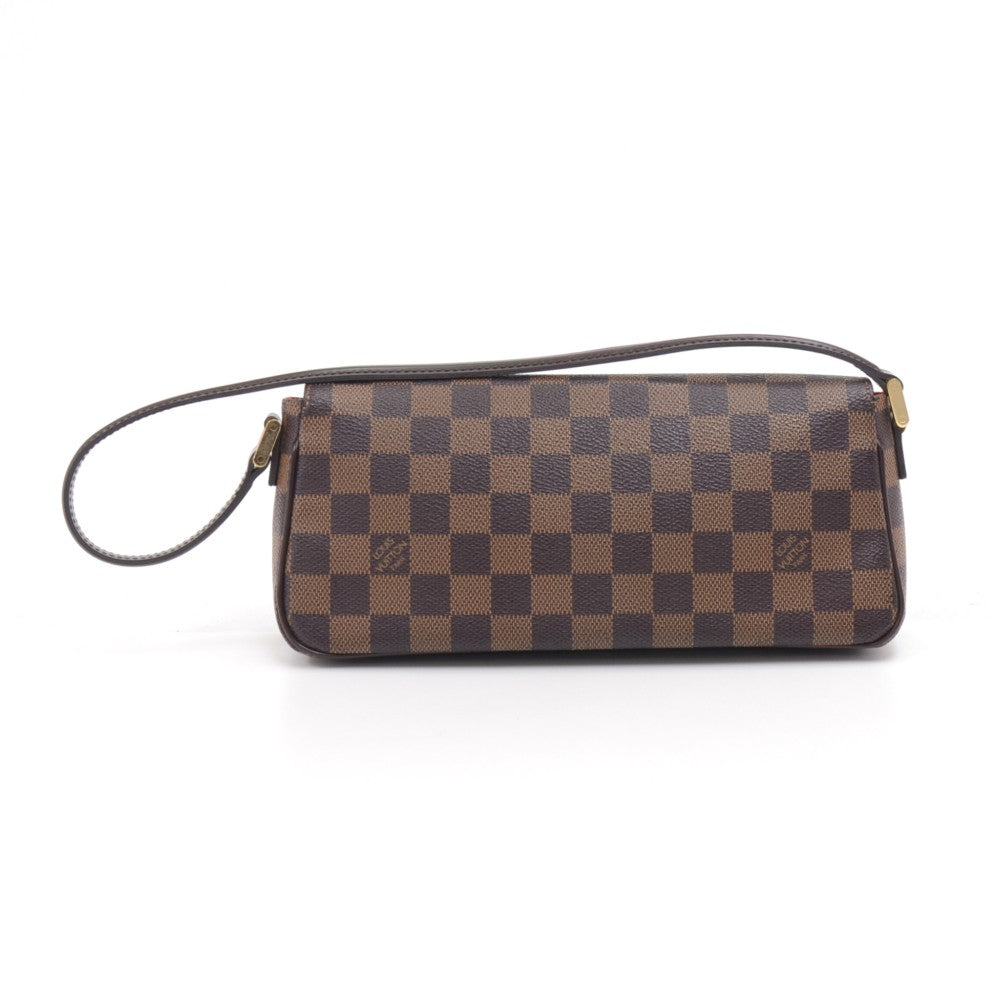 Louis Vuitto Recoleta Damier Ebene Canvas Handbag