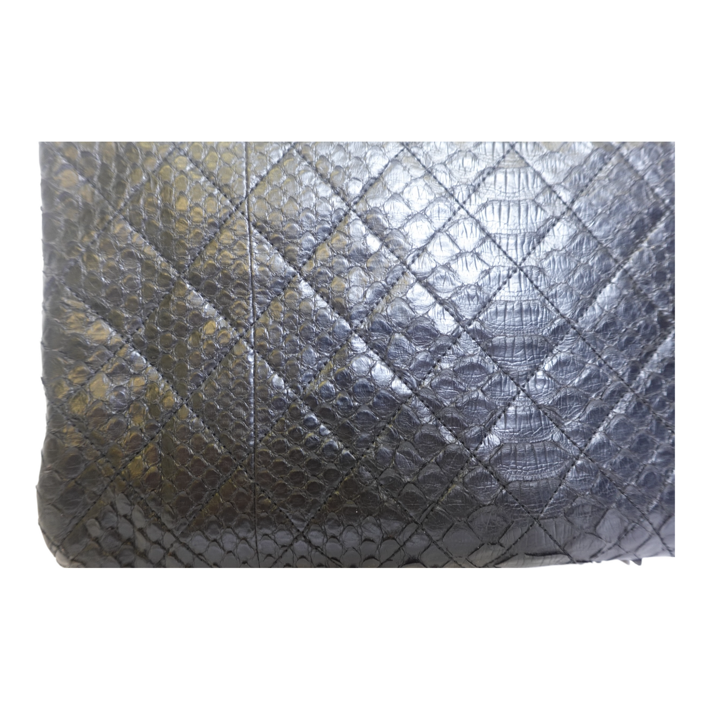 Chanel Python Medallion Clutch