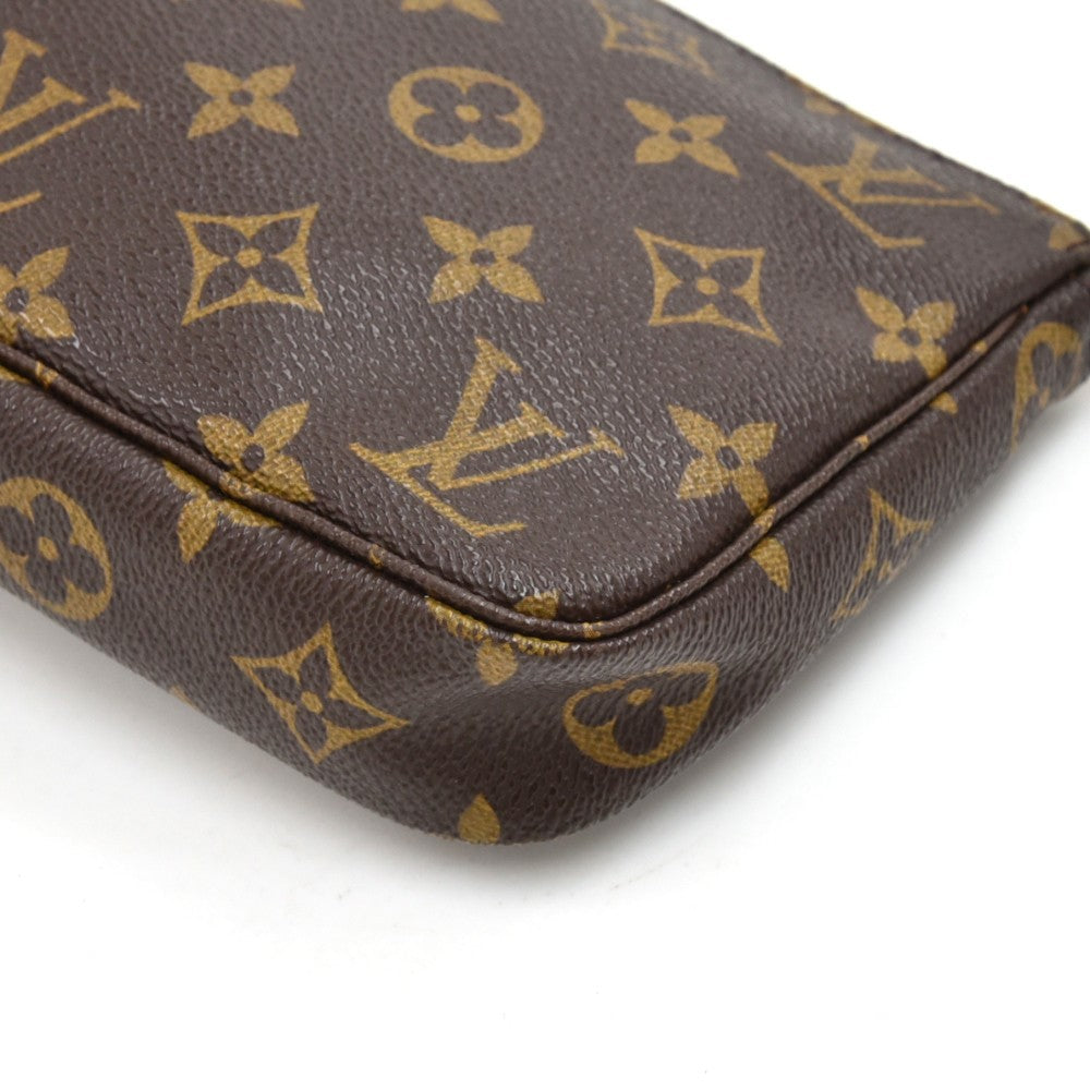 Louis Vuitto Pochette Accessoires Monogram Canvas Bag with Canvas Strap