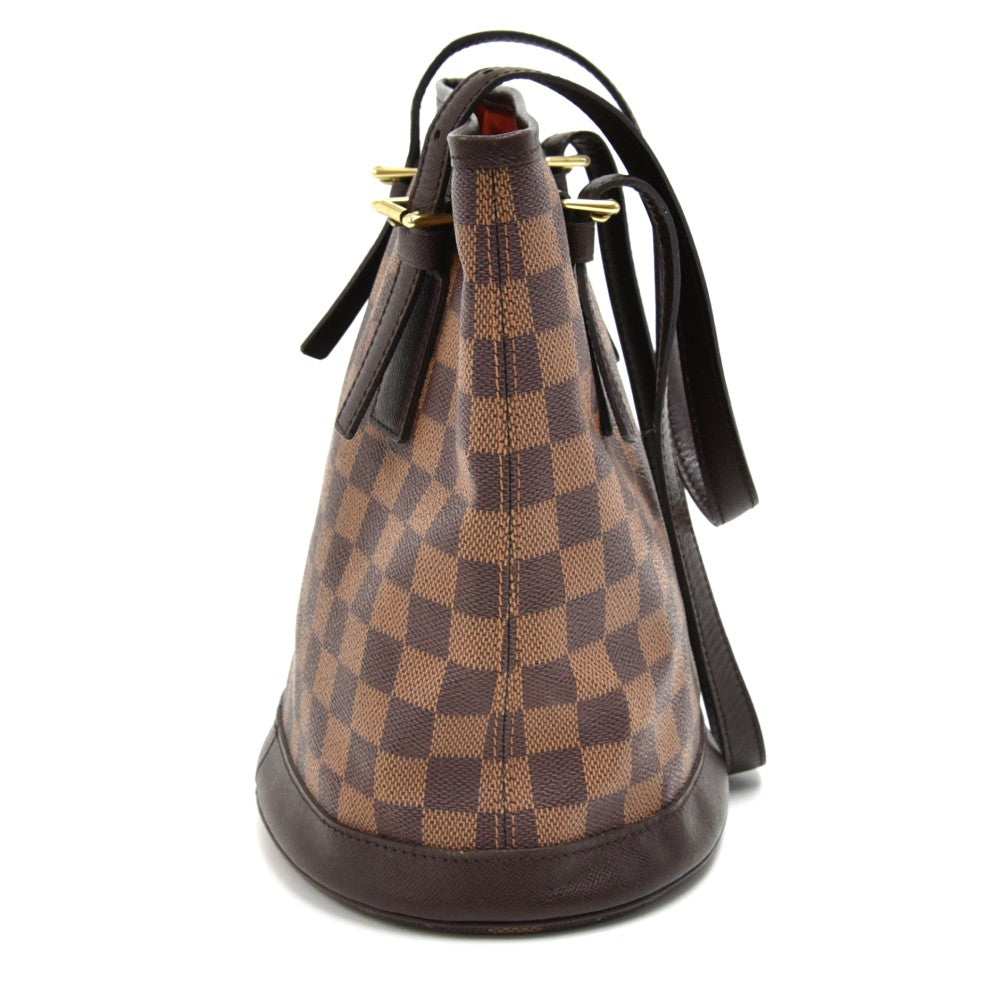 Louis Vuitto Marais Damier Ebene Canvas Bucket Bag