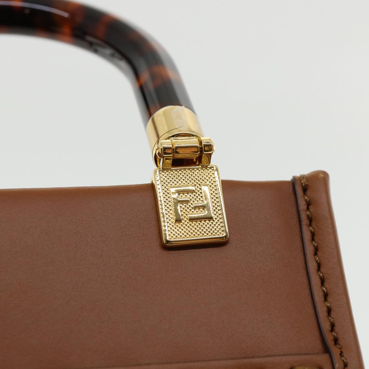 FENDI mini sunshine shopper Shoulder Bag Calfskin Leather 8BS051ABVL 32629A