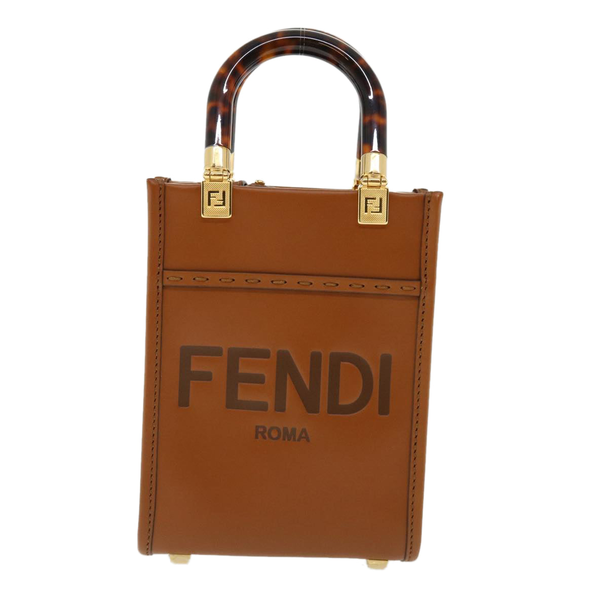 FENDI mini sunshine shopper Shoulder Bag Calfskin Leather 8BS051ABVL 32629A