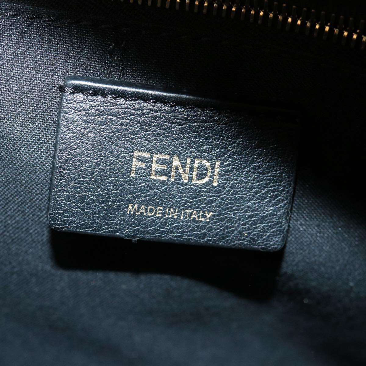 FENDI Zucca Canvas Backpack Coated Canvas Brown Black 8BZ038 32630A