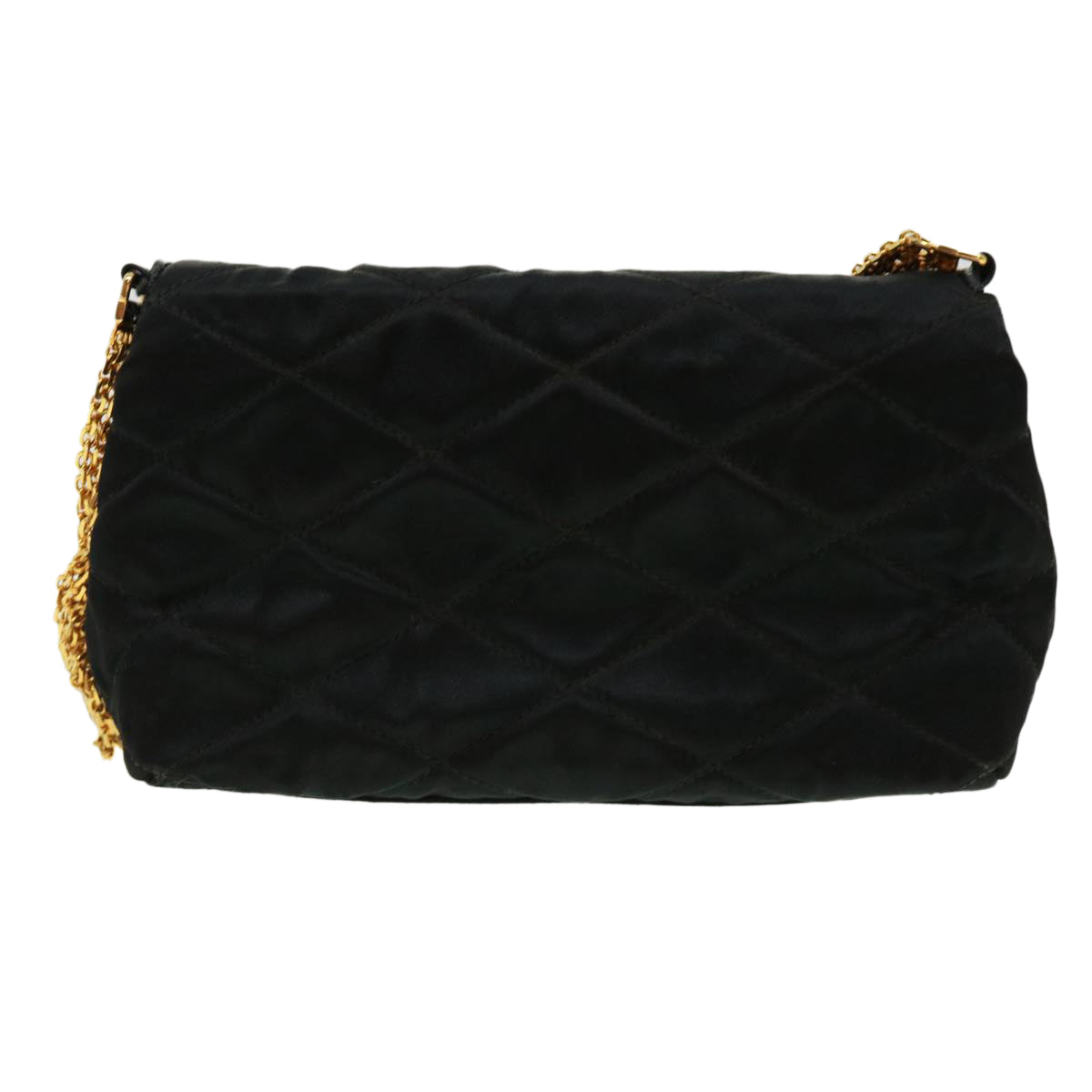 CHANEL Matelasse Chain stone Shoulder Bag Black CC 32695A