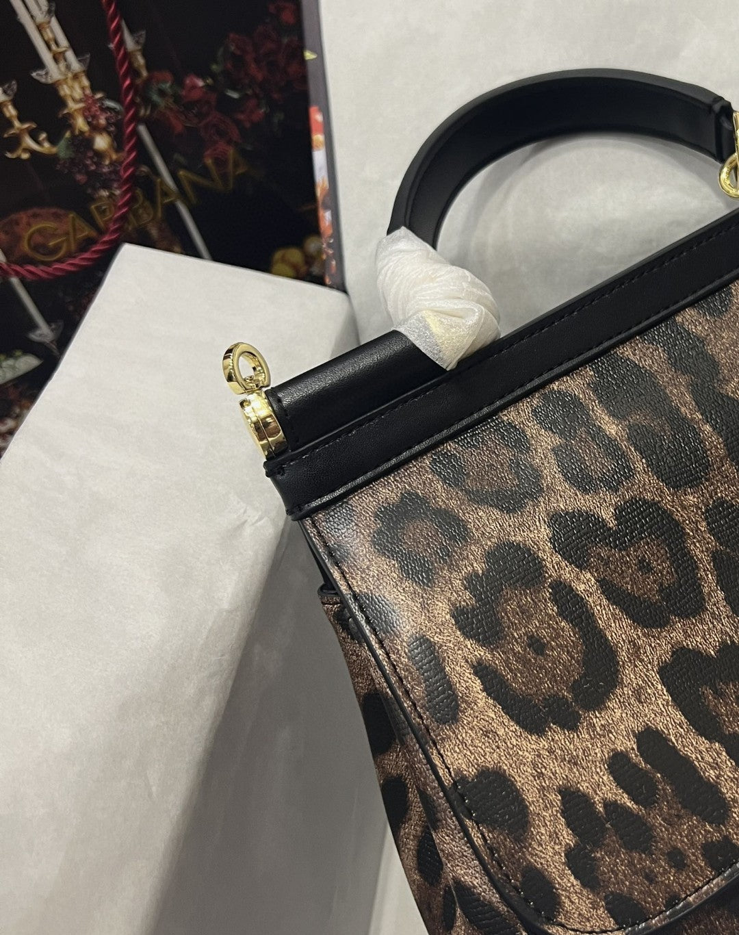 GLAMI Sicily Bag In Leopard-Print Pony Hair Multicolour For Women 10.2in/26cm GLAMI