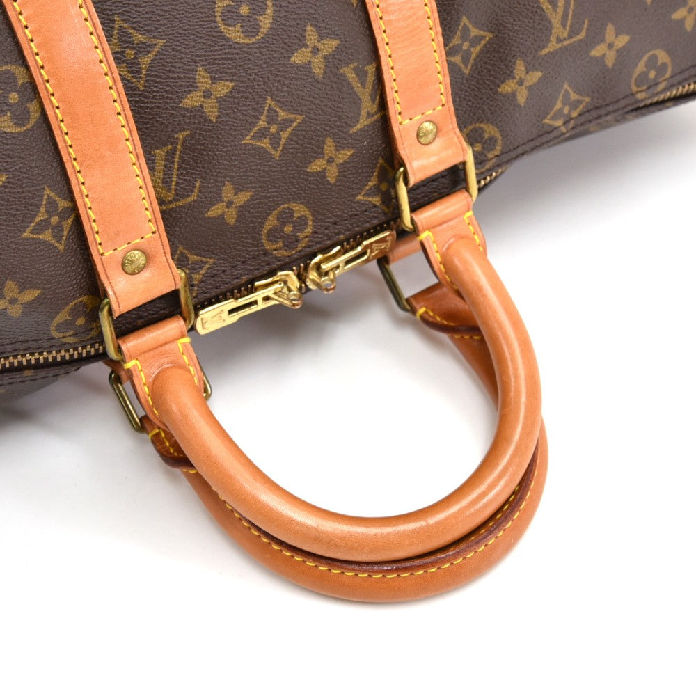 Louis Vuitto Keepall 45 Bandouliere Monogram Canvas Bag