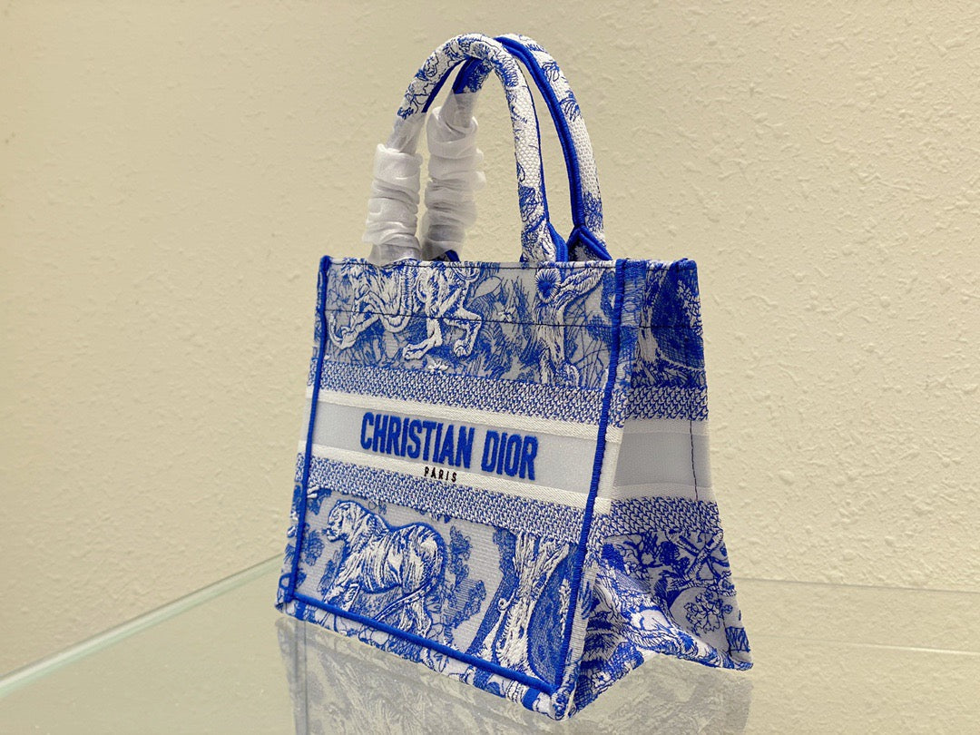 GLAMI Small Book Tote Blue, For Women, WomenÃ¢â‚¬â„¢s Handbags 26.5cm/10.5in CD M1265ZRVJ_M808