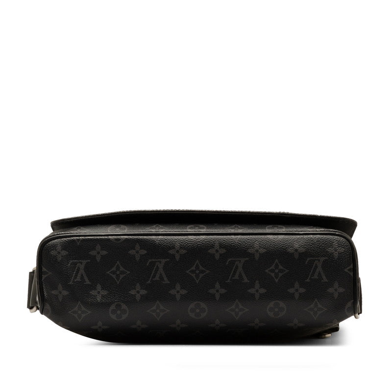 Louis Vuitton Monogram Eclipse District MM NM Shoulder Bag Messenger Bag M44001 Black PVC Leather Men Louis Vuitton