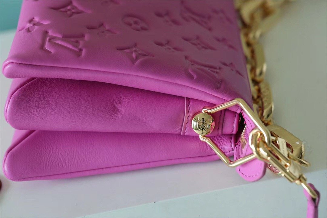 LV Coussin GLAMI Monogram Orchidee Purple For Women, WomenÃ¢â‚¬â„¢s Bags, Shoulder And Crossbody Bags 8.3in/21cm LV M59396