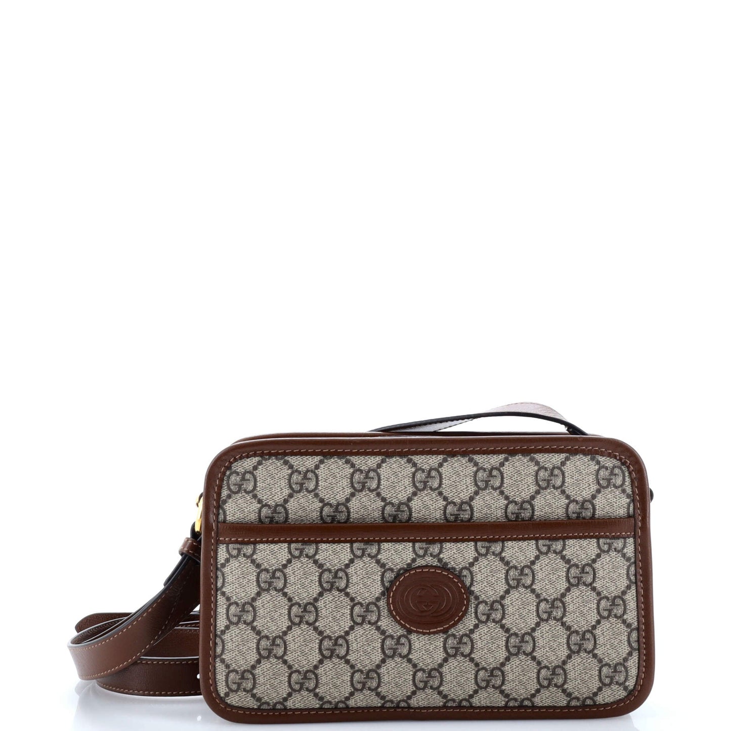 Interlocking G Patch Camera Bag GG Coated Canvas Mini