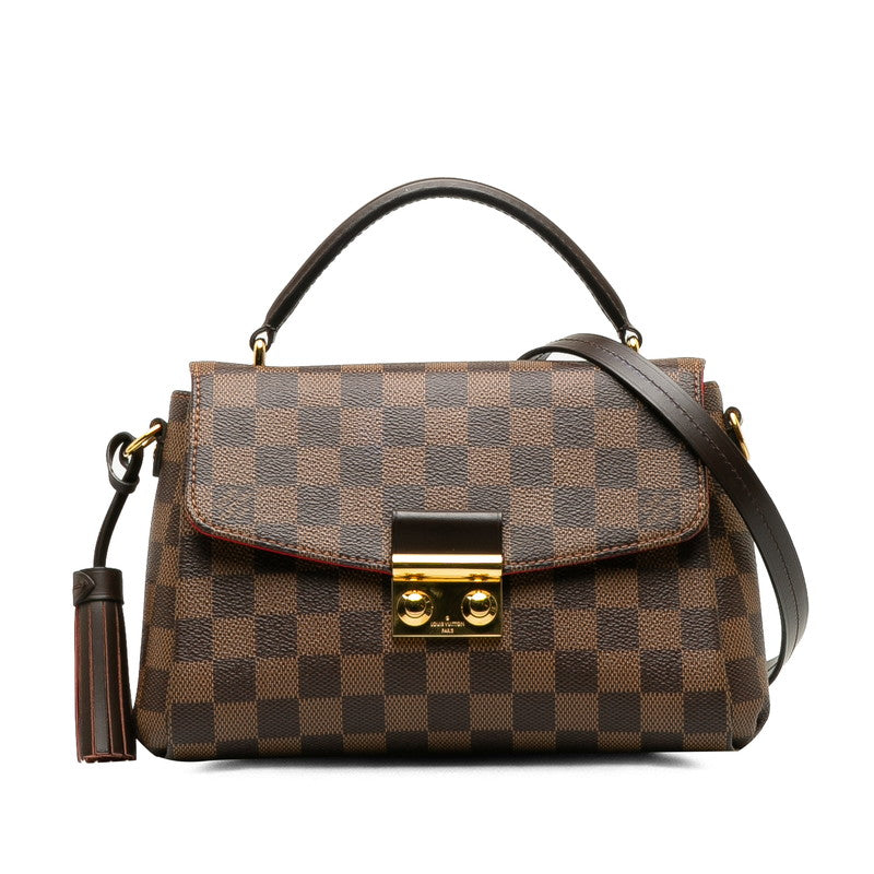 Louis Vuitton Louis Vuitton Damière N53000 Handbag PVC/Leather Brown