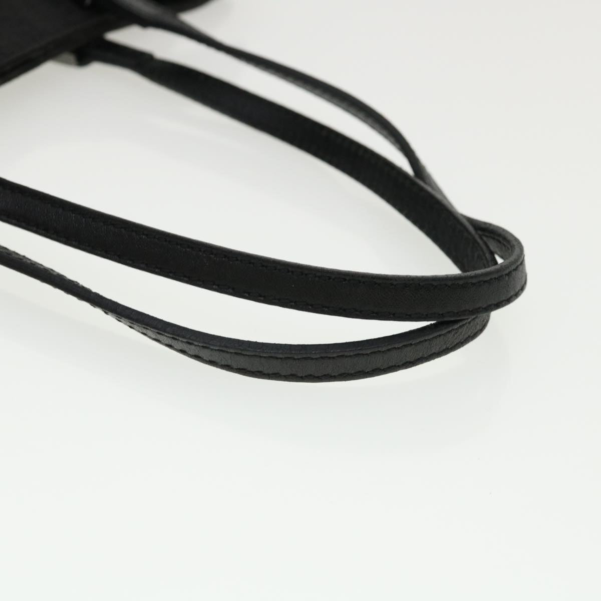 FENDI Zucchino Canvas Hand Bag Black 33232