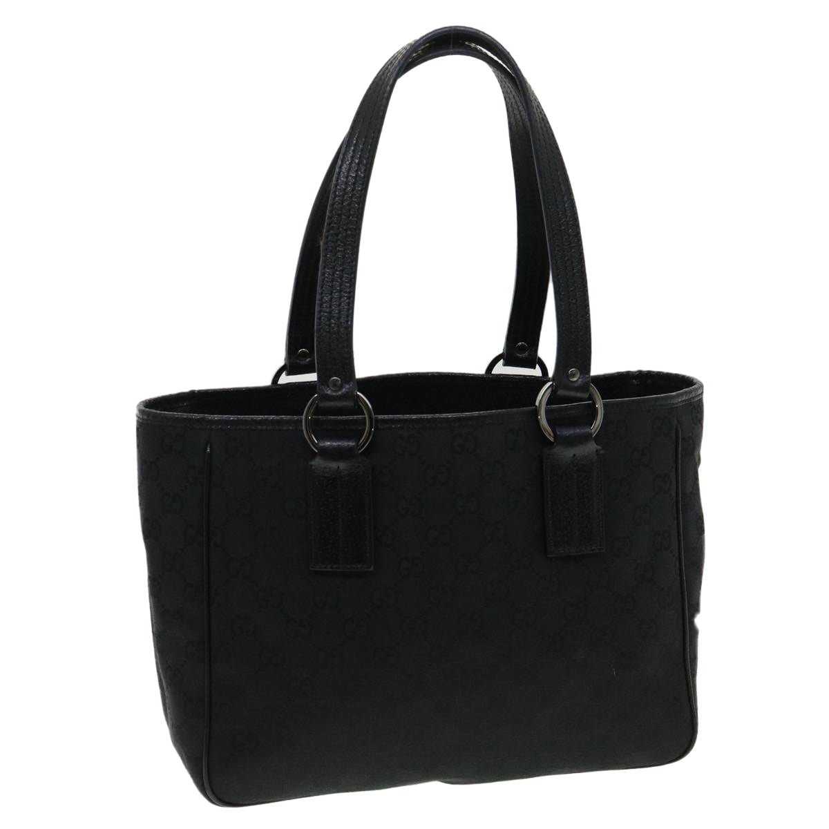 GUCCI GG Canvas Shoulder Bag Black 33263