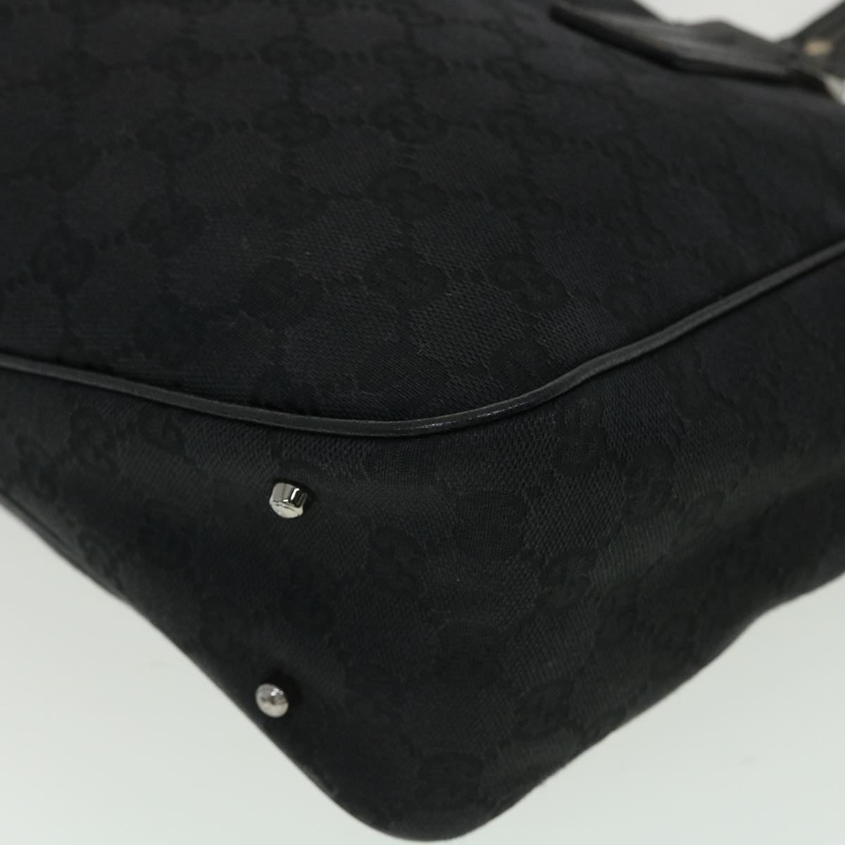 GUCCI GG Canvas Shoulder Bag Black 33263