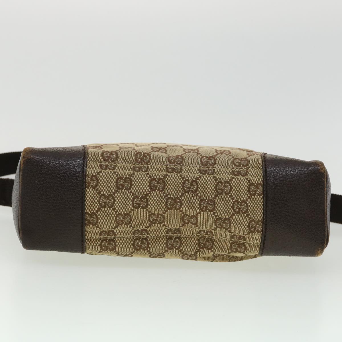 GUCCI GG Canvas Shoulder Bag Brown 114273 33264