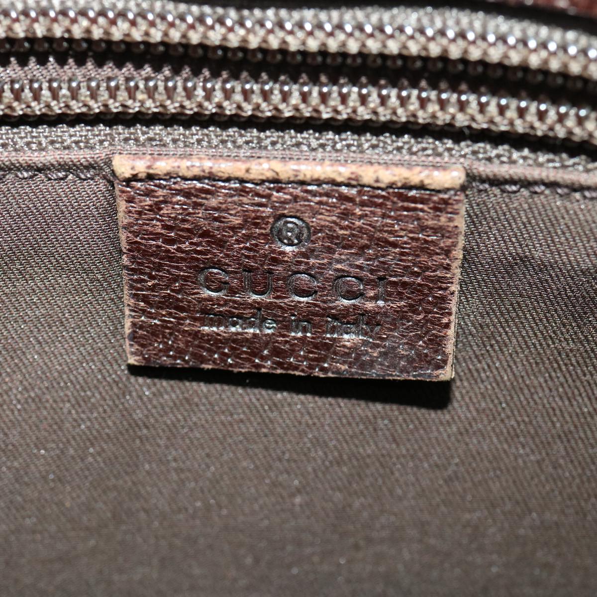GUCCI GG Canvas Shoulder Bag Brown 114273 33264