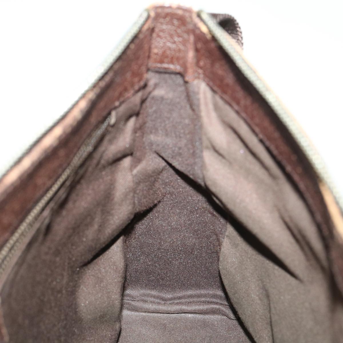GUCCI GG Canvas Shoulder Bag Brown 114273 33264