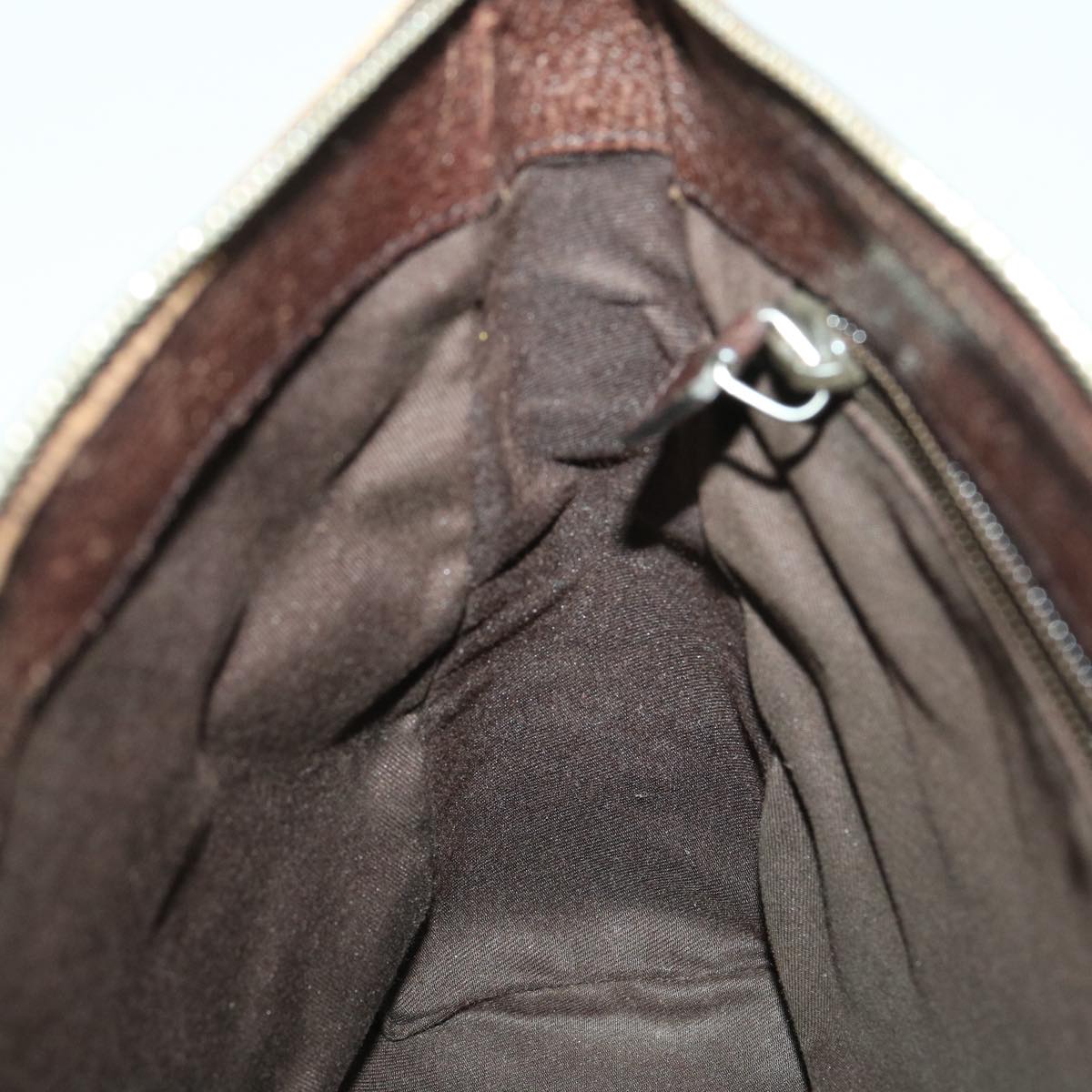 GUCCI GG Canvas Shoulder Bag Brown 114273 33264