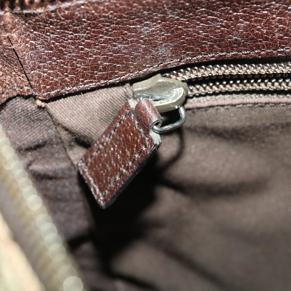 GUCCI GG Canvas Shoulder Bag Brown 114273 33264
