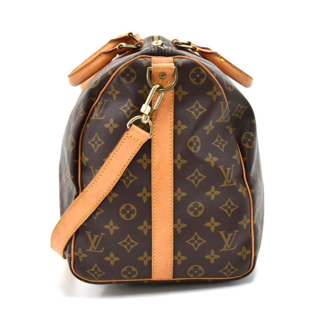 Louis Vuitto Keepall 50 Bandouliere Monogram Canvas Duffel Bag