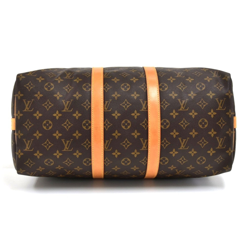 Louis Vuitto Keepall 45 Bandouliere Monogram Canvas Duffel Bag