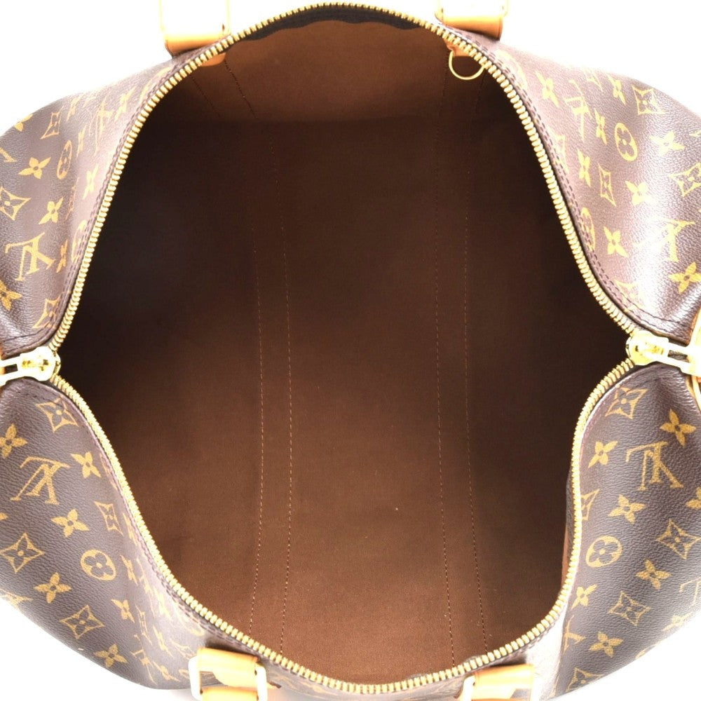 Louis Vuitto Keepall 45 Bandouliere Monogram Canvas Duffel Bag