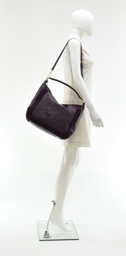 Louis Vuitto Audacieuse MM Monogram Empreinte Leather and Suede Bag